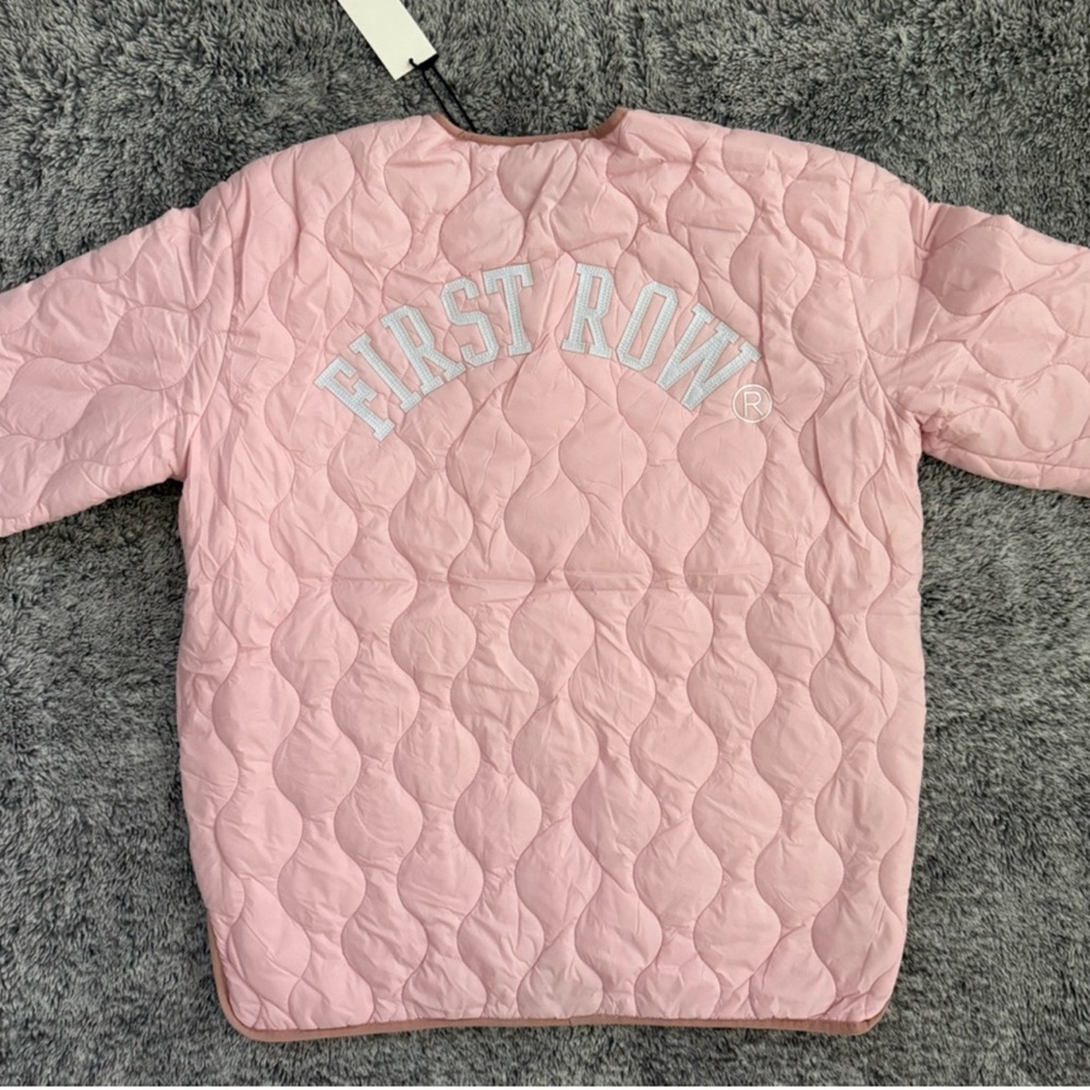NWT First Row womens  Pink Medium Puffer Jacket - Picture 4 of 7